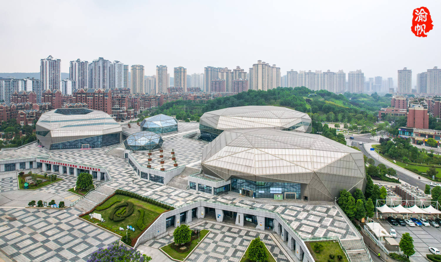 重庆大足的三馆一中心:中国西部区县级文化设施的天花板,太美啦_城市