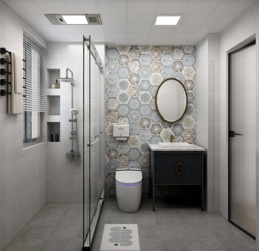 家庭装修小卫生间如何装修,这样的装修设计漂亮又实用,还能显大一倍呢