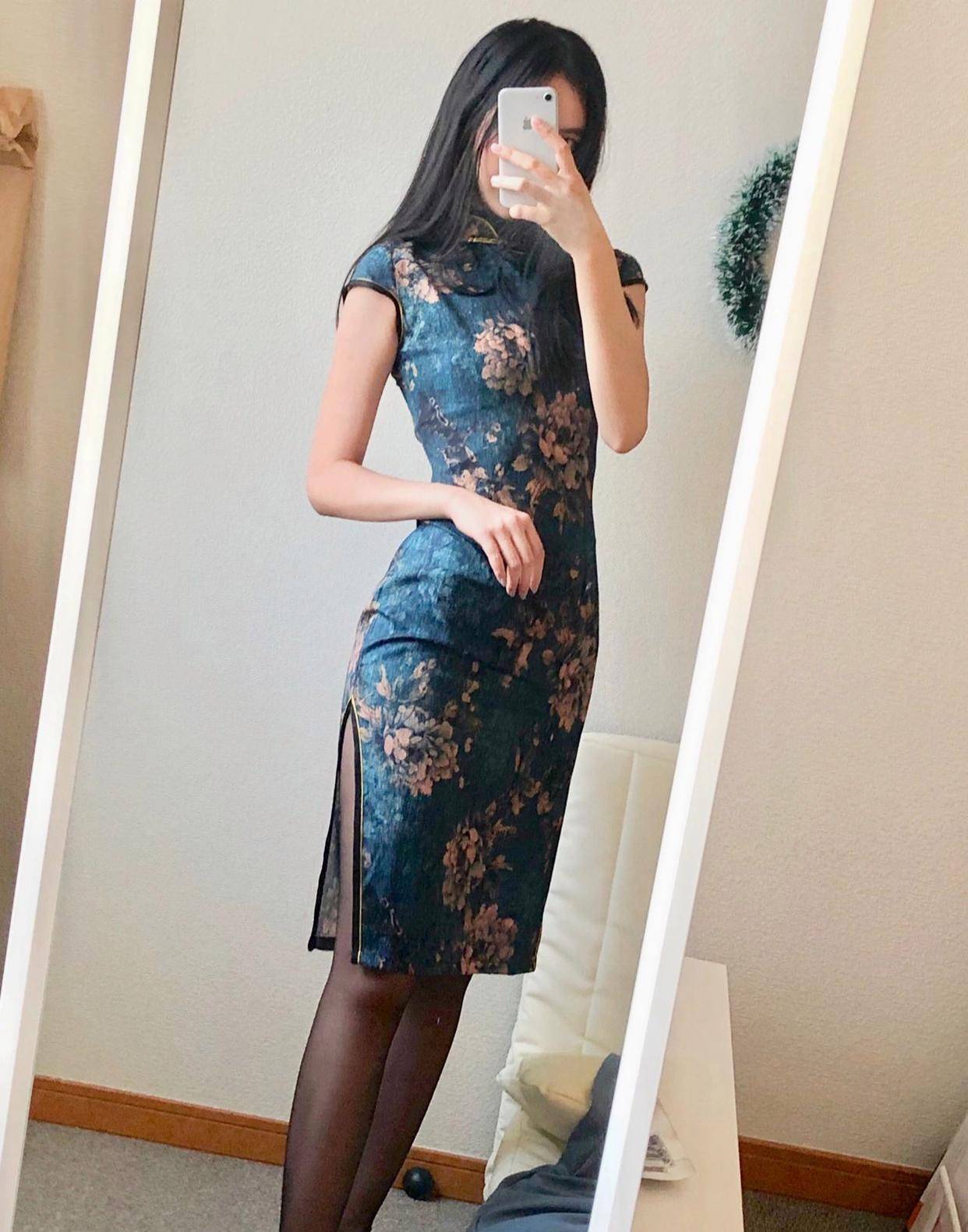 旗袍与黑丝袜的完美融合,为女性带出不一样的风采_文化_黑色_东西方