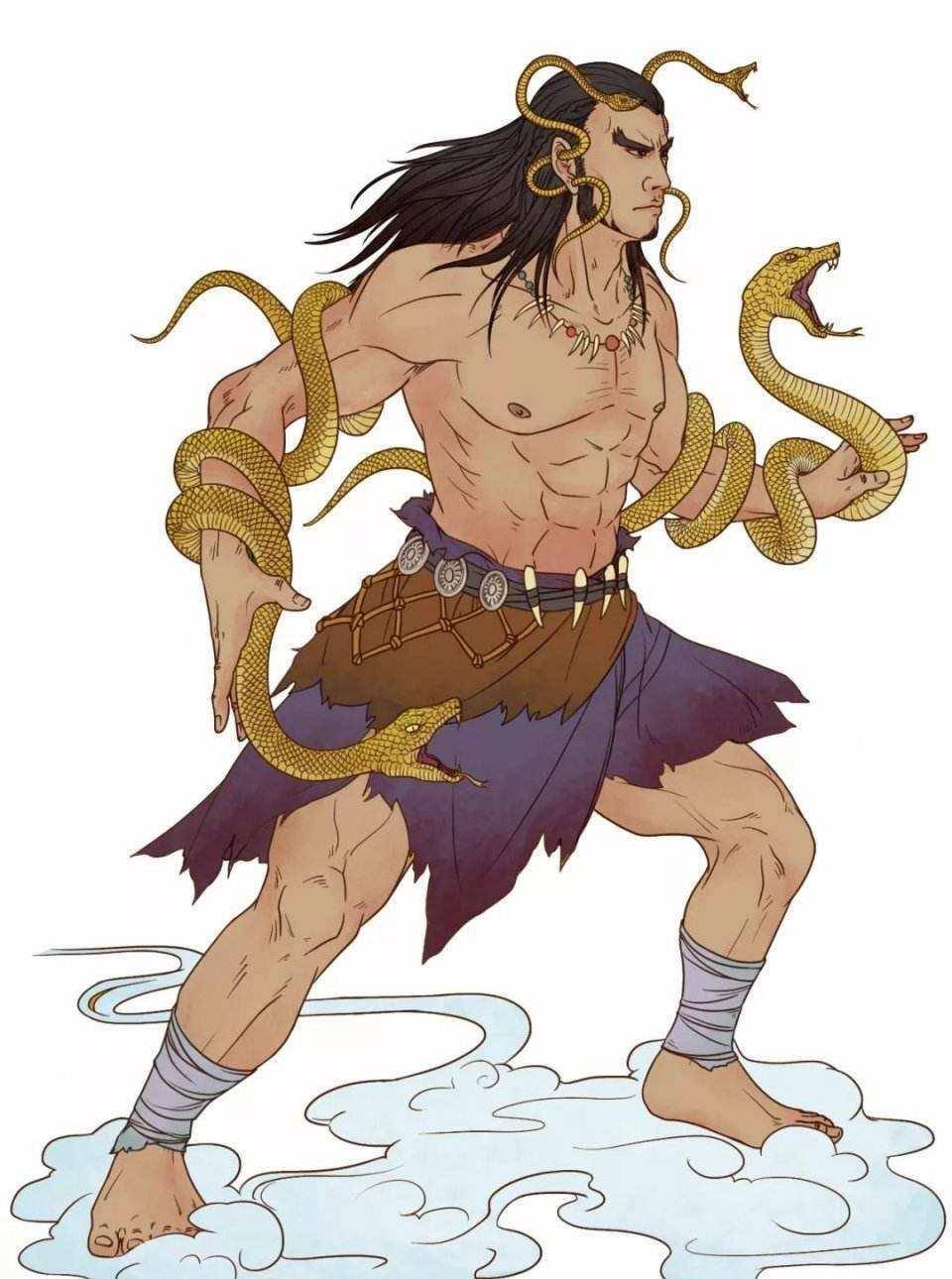 当然,应龙杀蚩尤与夸父的记载,与同为《山海经》记载的夸父逐日而死是