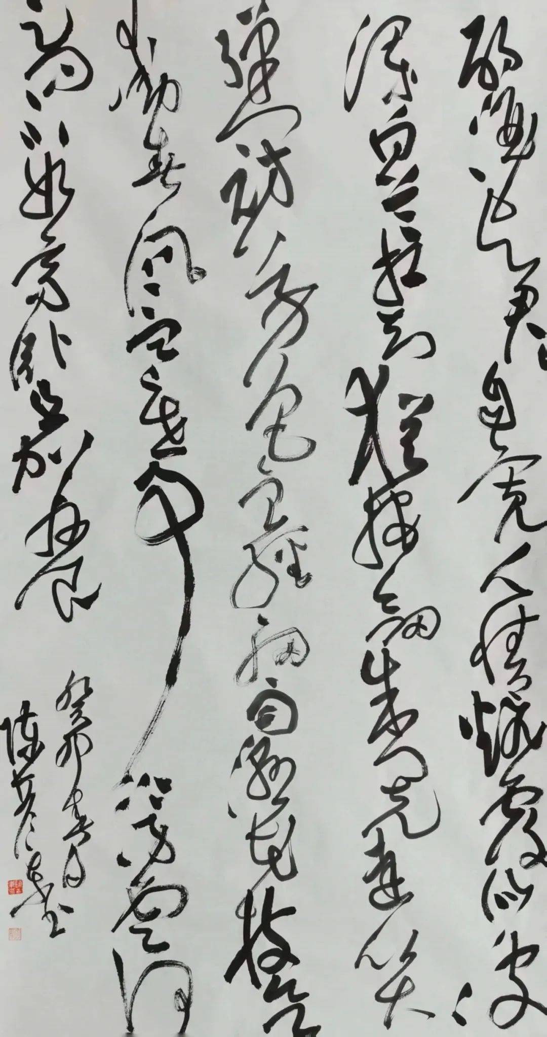180×96cm2023年《涧南园即事贻皎上人》138×69cm2023年《题许道宁画