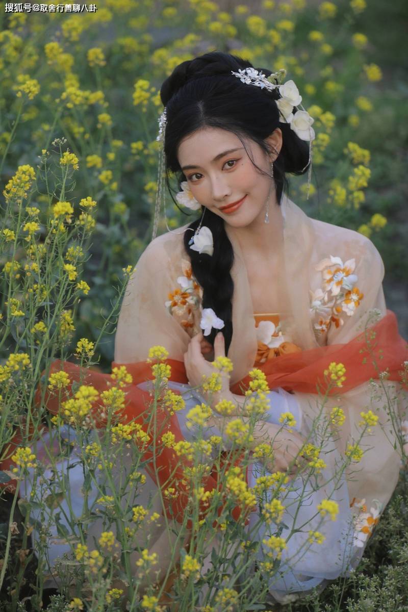 知名女星许佳琪晒唯美古风写真,提着灯笼抚摸雪白猫咪,性感迷人_古装