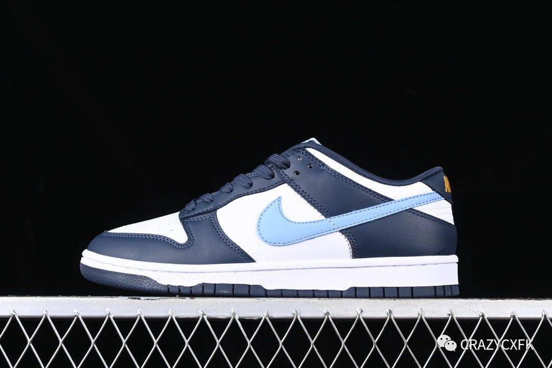 耐克nike dunk low navy university blue 黑曜石低帮运动鞋_蓝色