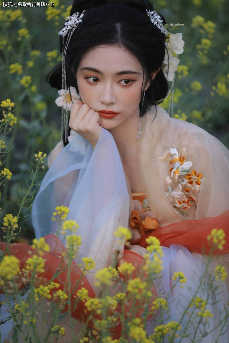 知名女星许佳琪晒唯美古风写真,提着灯笼抚摸雪白猫咪,性感迷人_古装