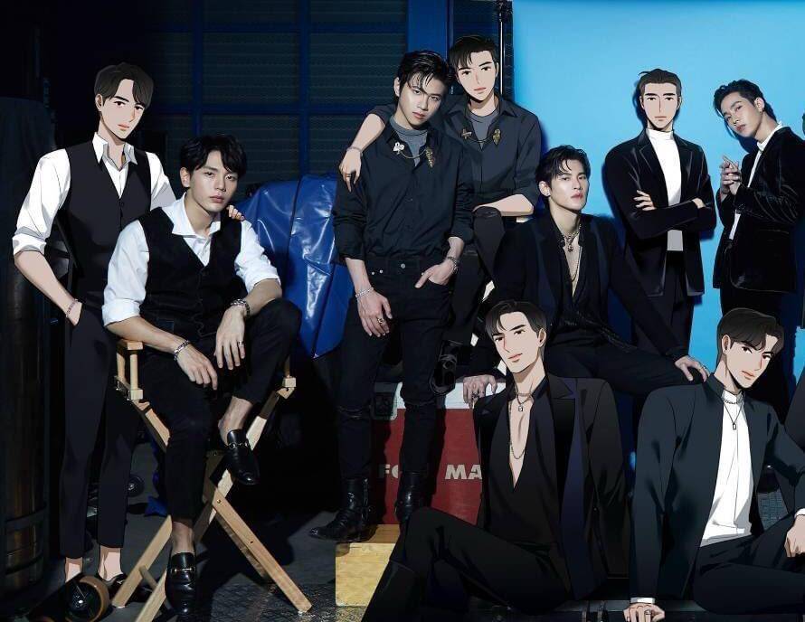 kimmon warodom,copter panuwat (他们俩曾共同出演泰剧《逐月之月》