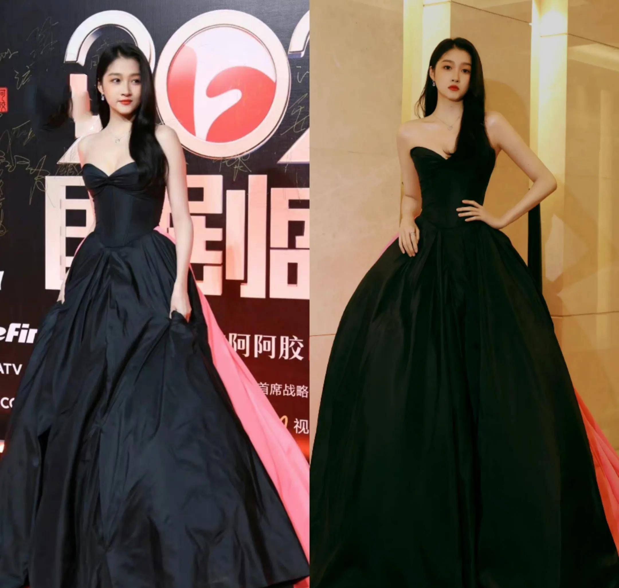 国剧盛典红毯生图,41岁杨蓉与43岁秦岚不相上下,关晓彤又穿对了_穿着
