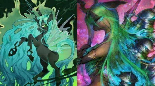 当小马宝莉魔化后,紫悦似乎成为魔婴,月亮公主很诡异,她却很美_漫迷