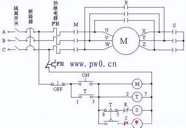 60v串励电机实物接线图图片