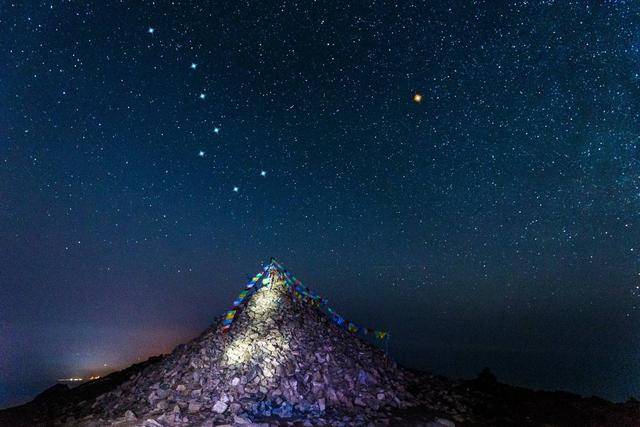 经实测证明,七星墩的分布图案与北斗七星的图案形状大同小异