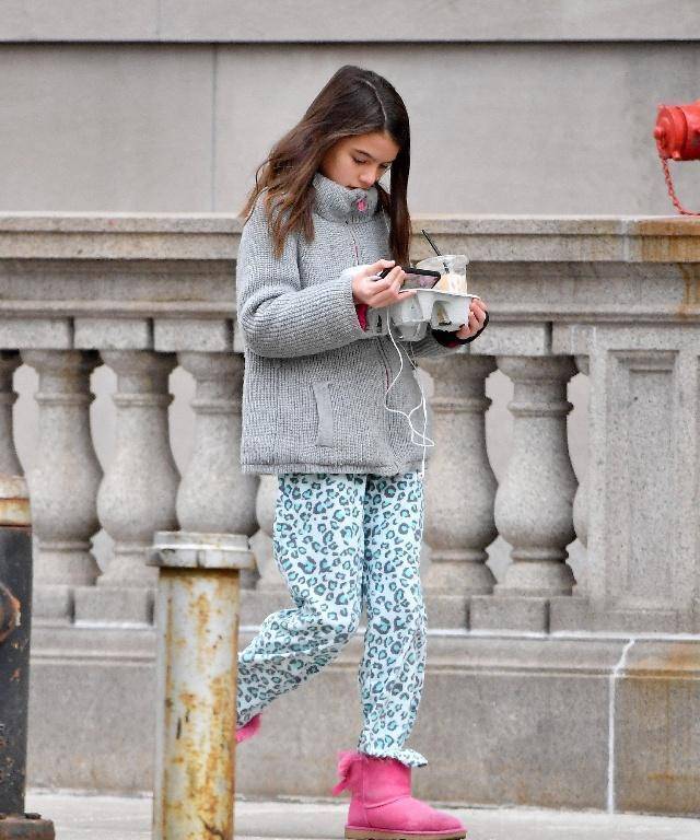 小苏瑞解锁最美造型,豹纹阔腿裤配毛衣羽绒服,再次美回小仙女_效果