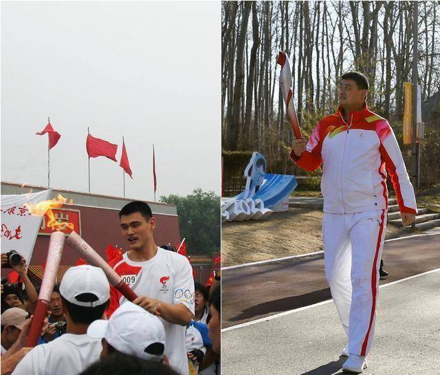 姚明心情大好!担任两届奥运火炬手,笑称1.