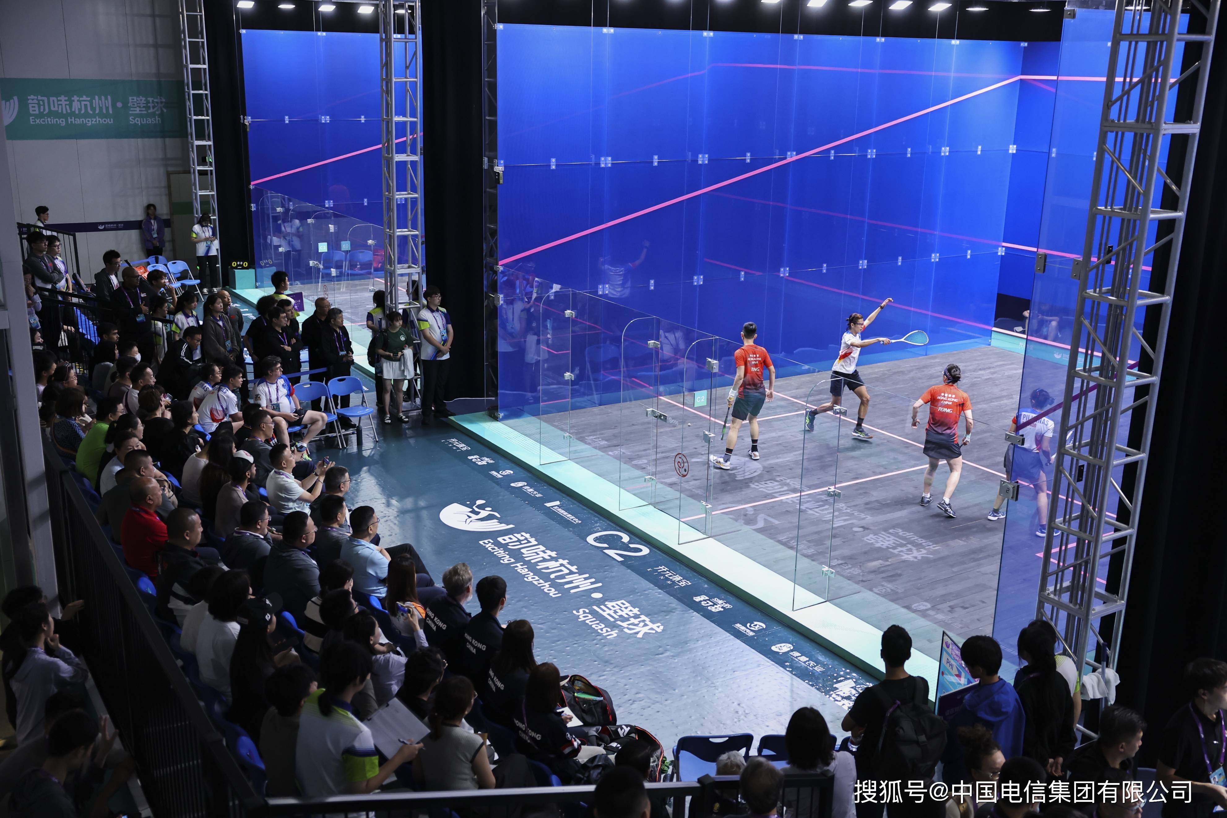亚运倒计时:国内首届亚洲壁球混双比赛背后的电信力量_保障_场馆_通信