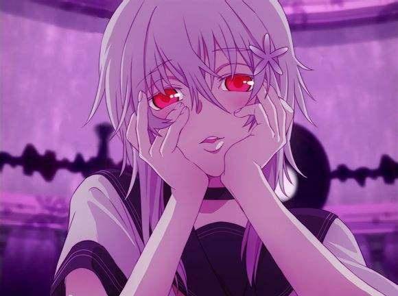 原本就可爱的女生显得更加萌呆,若是换成一个丑八怪动漫女主病态般地