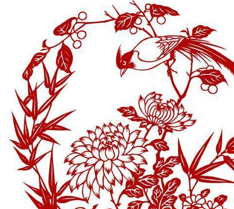 从梅兰竹菊中欣赏剪纸的艺术之美_梅花_图案_人们