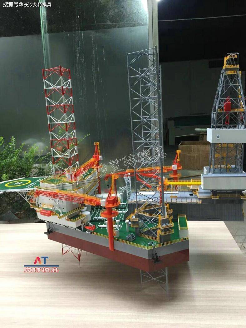 海上采油模型 海上钻井平台_客户_产品_电力