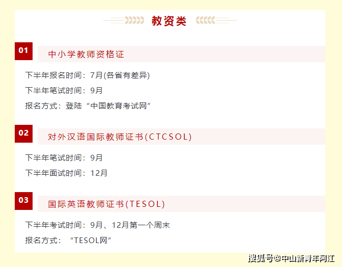 国家统考考试时间大总结：2023下半年大学生考证时间注意！
