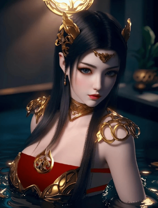 斗破苍穹cos:美杜莎女王美如画7,出水芙蓉,清莲地心火下美艳无方_画面