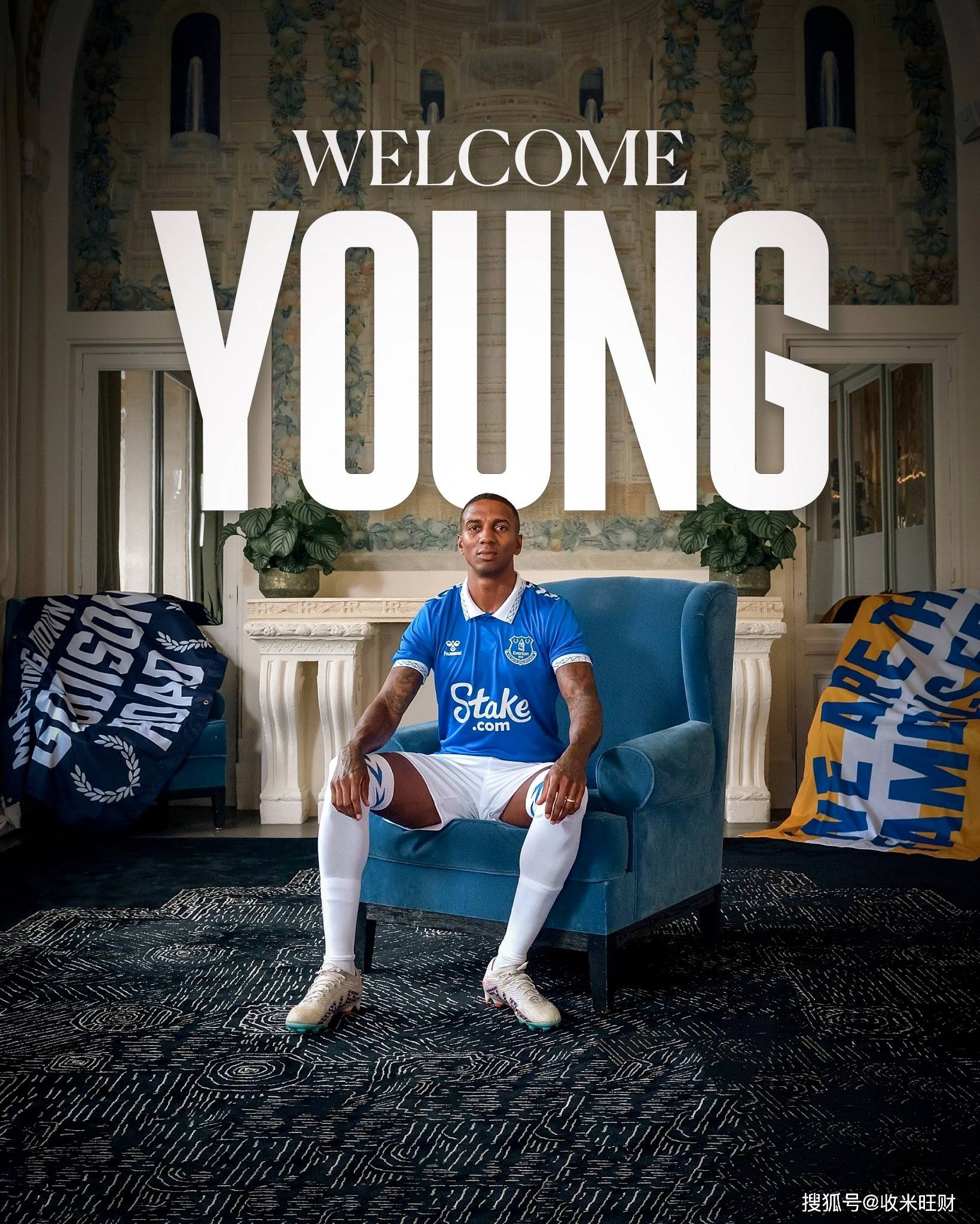 官方:38岁阿什利-扬免签埃弗顿一年!_助攻_阿斯顿维拉_转会费