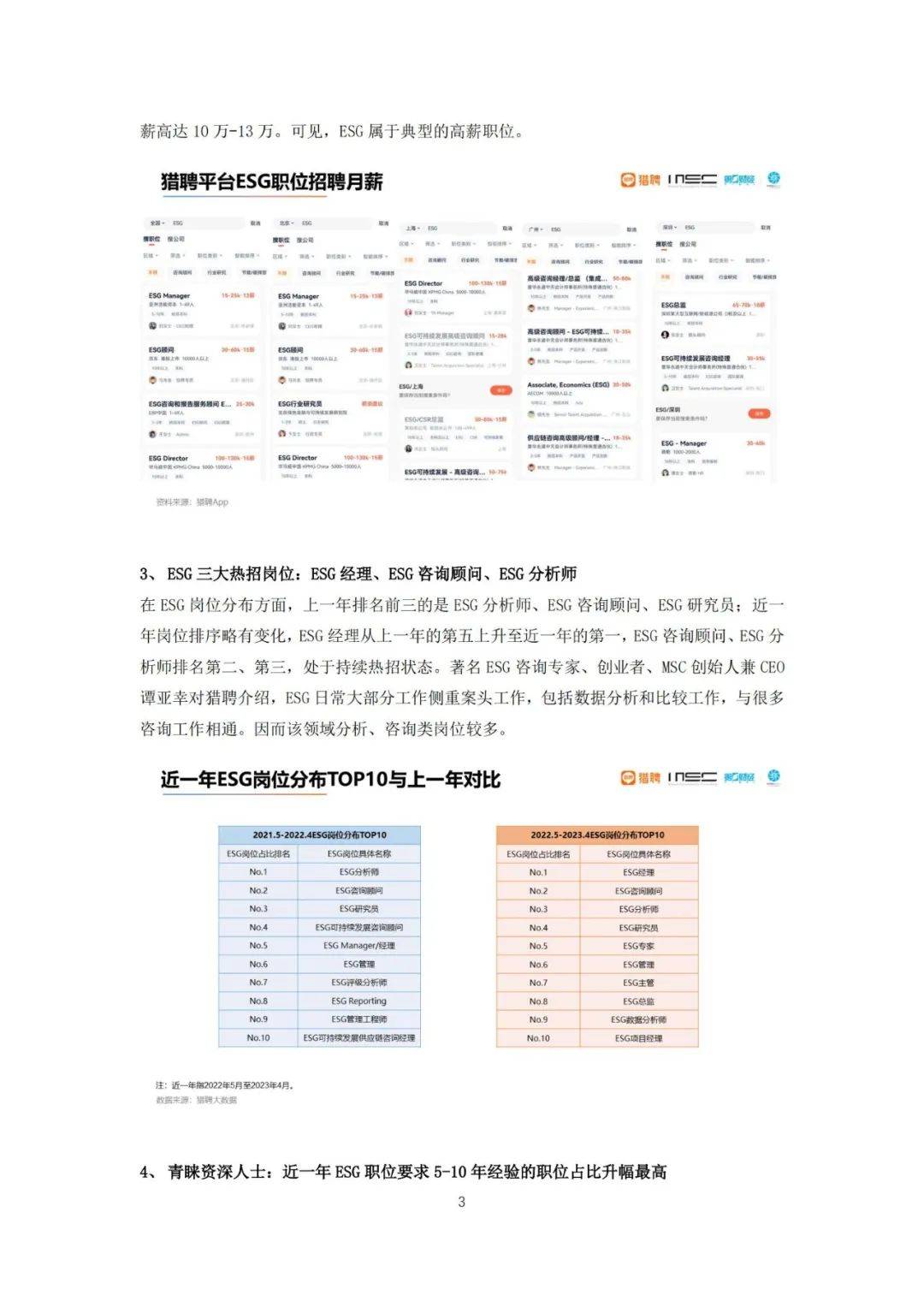ESG岗位平均年薪超30万！MSC咨询发布《ESG人才吸引力洞察报告》