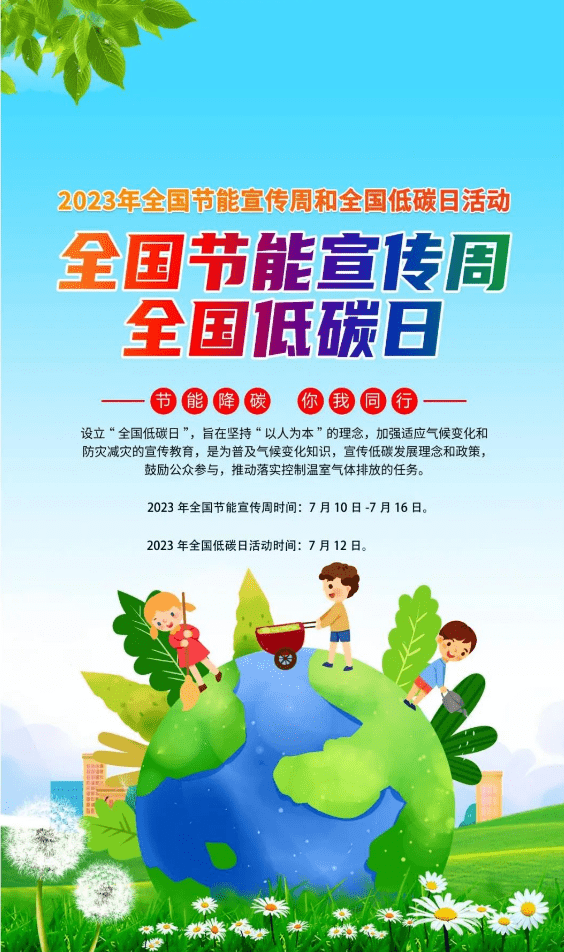 2023年全国节能宣传周丨7.12 全国低碳日_生活_排放_方面