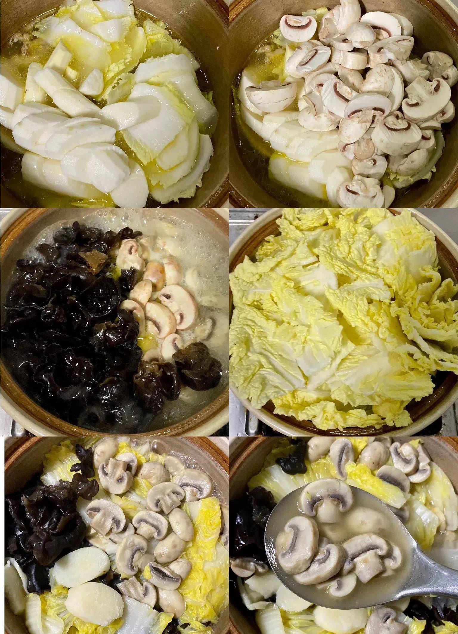 这锅鸡汤炖素菜营养又美味
