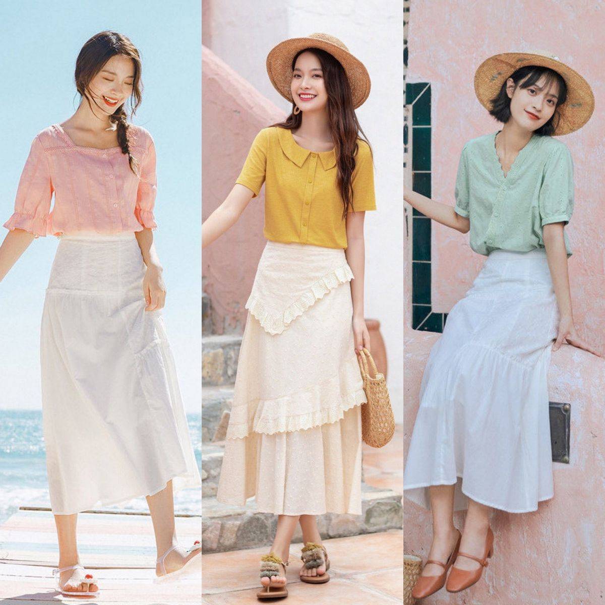 夏季穿衣别太"花哨",越简单越高级,3款服饰3个技巧,轻松搞定