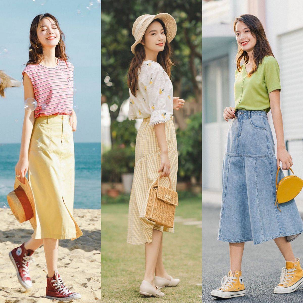 夏季穿衣别太"花哨",越简单越高级,3款服饰3个技巧,轻松搞定