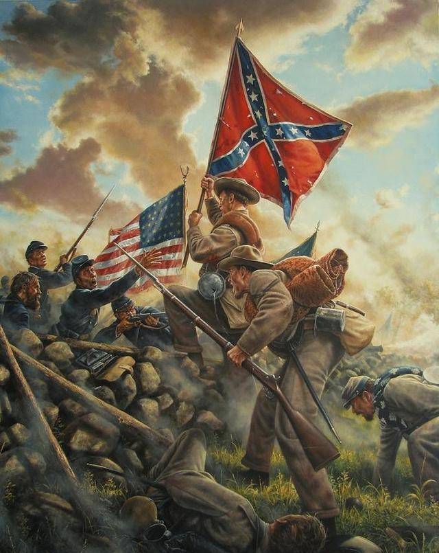 战旗永不倒美国内战:南北双方浴血奋战,都是为了那面旗_战场_部队