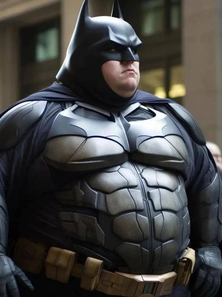 2,蝙蝠侠(不知道这样的大超还飞不飞得起来)1,超人