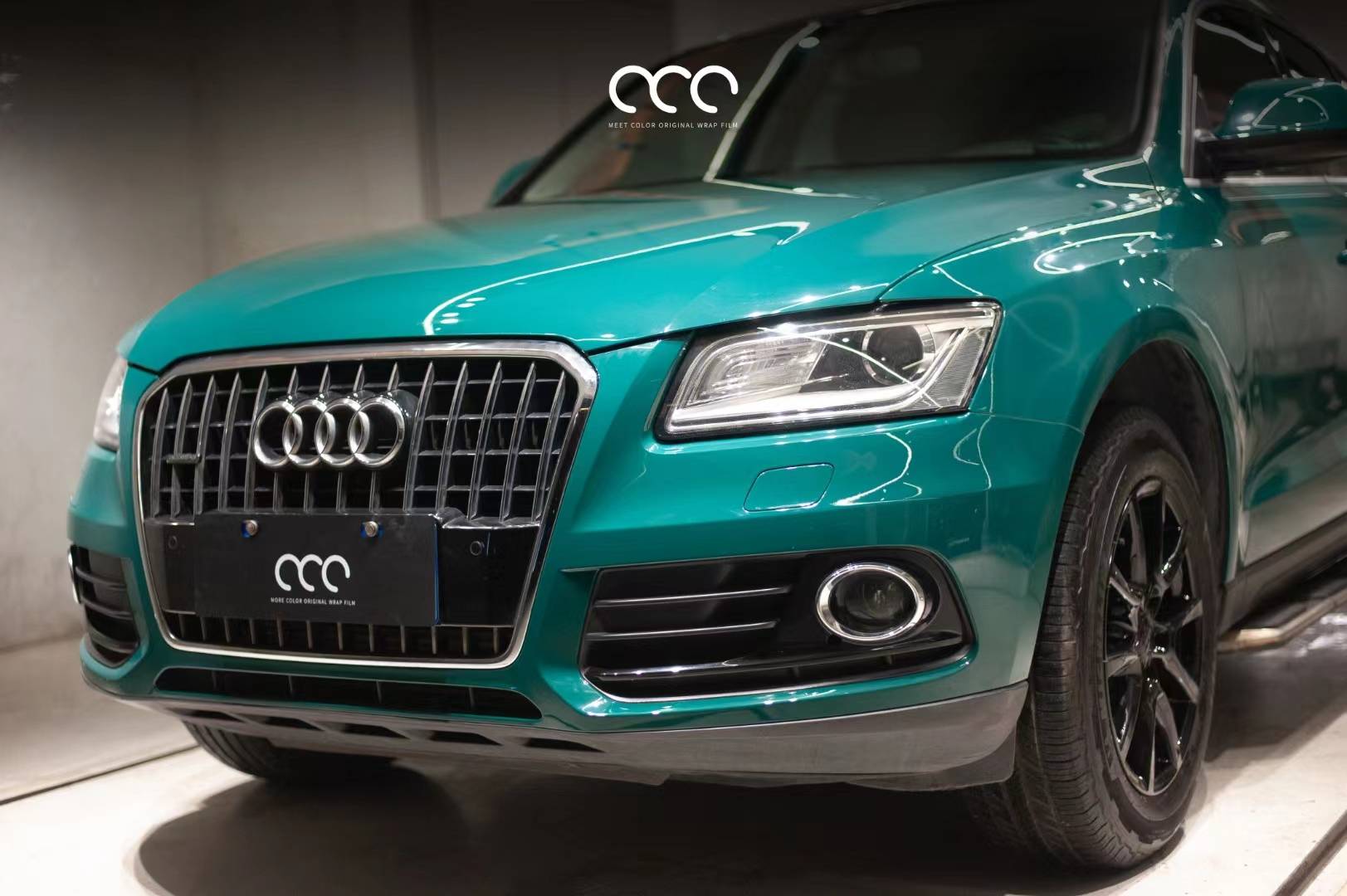 奥迪q5漫彩改色膜地狱绿,展现华贵与高雅_搜狐汽车_搜狐网