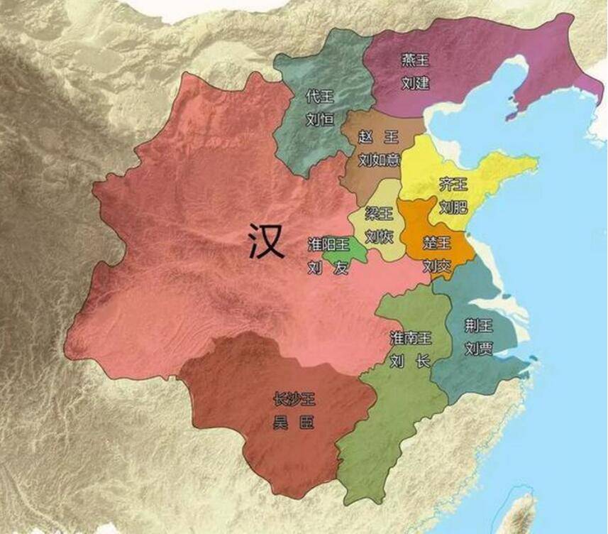 刘邦版图图片