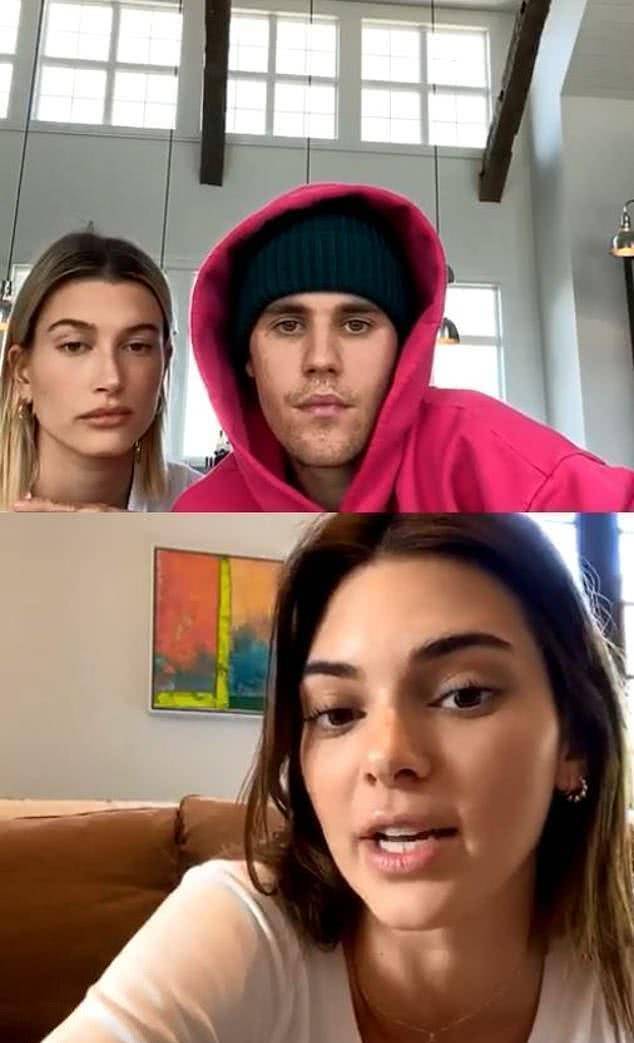 贾斯汀·比伯夫妇连线肯豆,回忆闺蜜友谊之初,动情时露出姨母笑_海莉