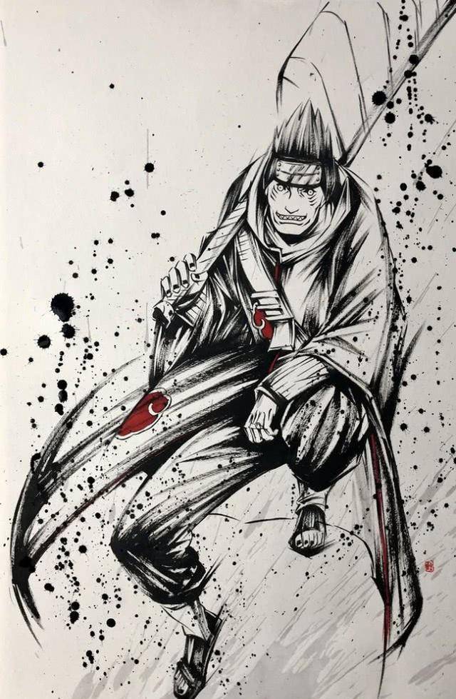 火影最高颜值组织晓因画风被嫌弃?泼墨风下的他们可以原地出道!