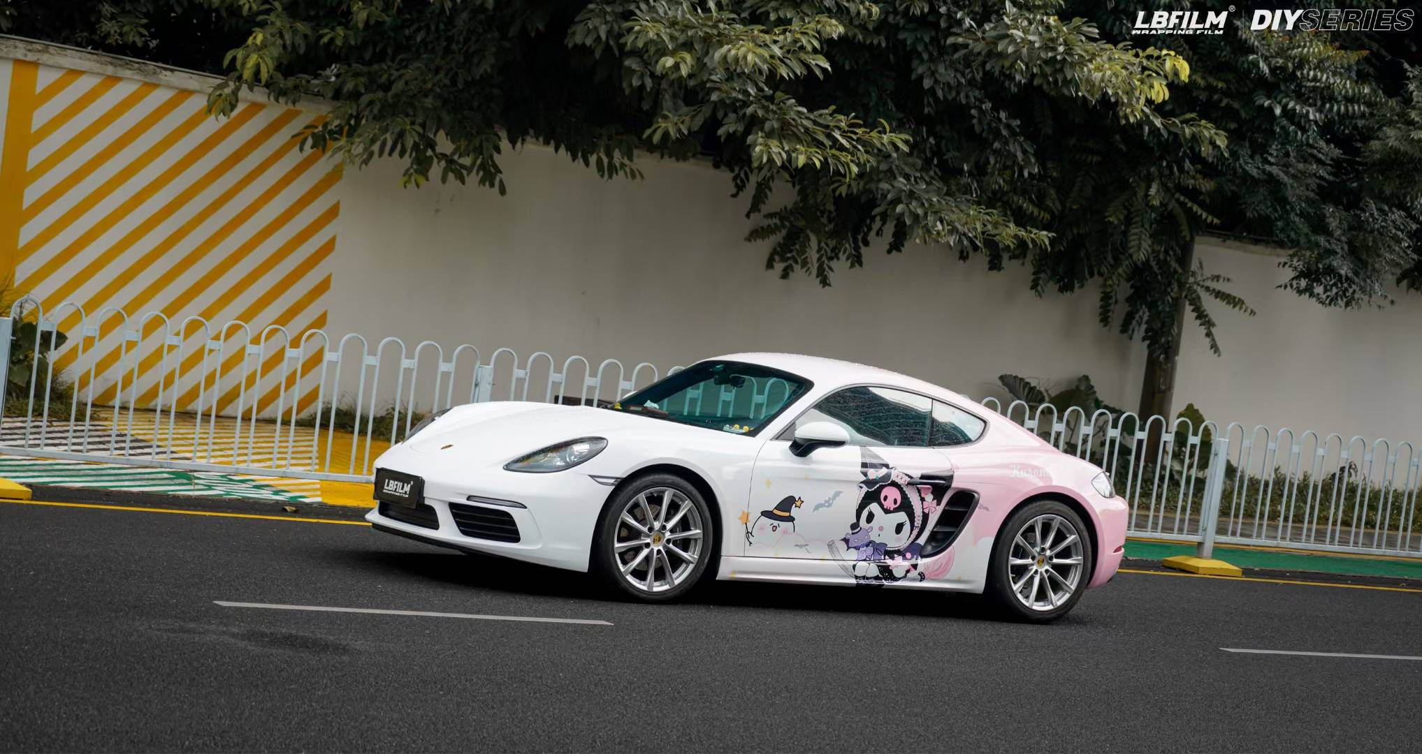 保时捷718-lb改色膜库洛米彩绘,独特的丰姿色彩底蕴_搜狐汽车_搜狐网