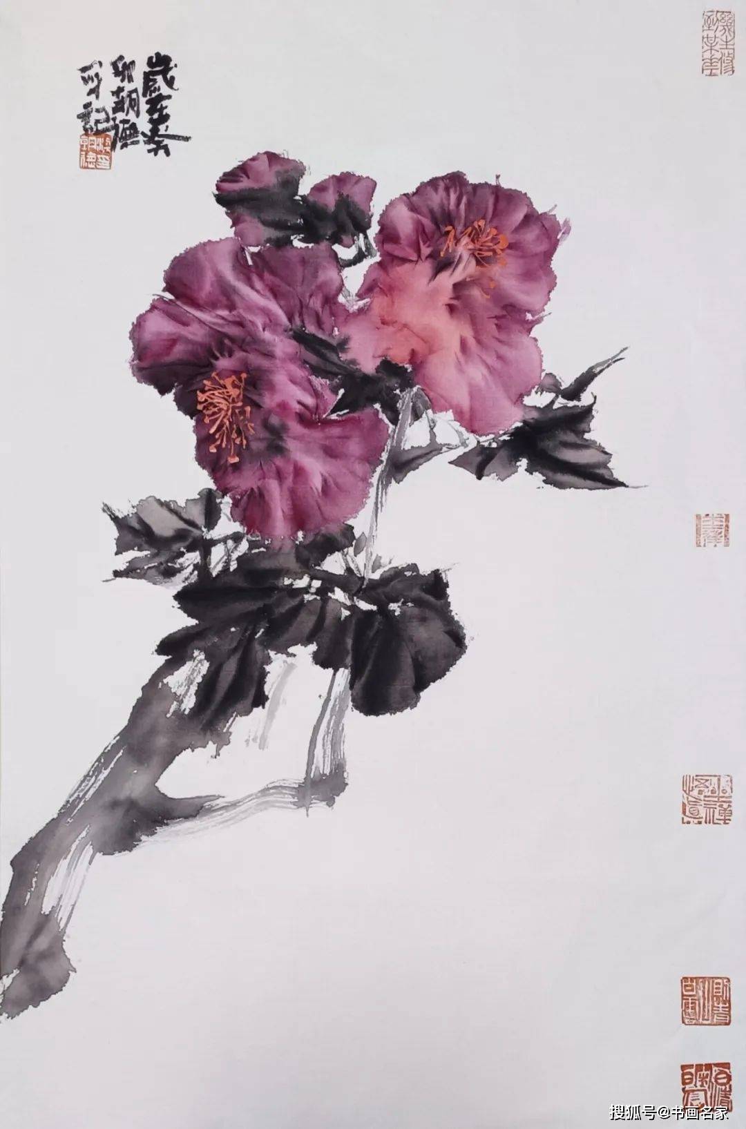 每平尺2016年被评选为当代三十位最具学术价值与市场潜力花鸟画家之一