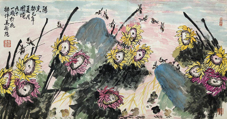 一代宗师易图境去世一周年纪念展_怀化_中国_焦墨