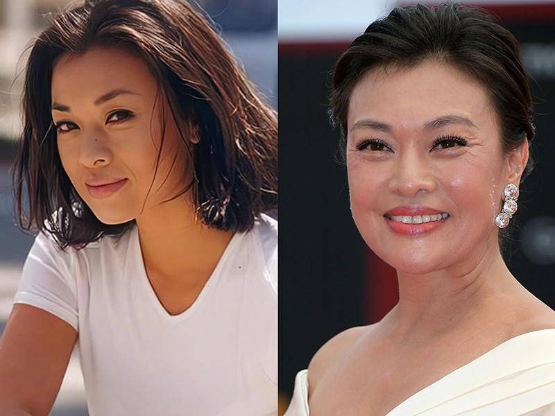 如今已经56岁,尽管这个年龄的女人多多少少都身材发福,但史可在身材这