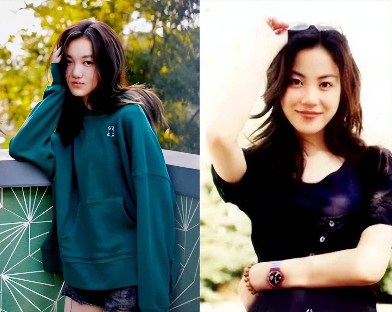 李嫣长大像换脸,颜值在线不愧是王菲李亚鹏女儿!_牛仔_青春_风格