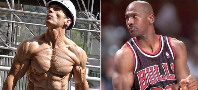 5. 乔丹体脂率3%:乔丹确实具有传奇色彩,他的篮球生涯无人能比.