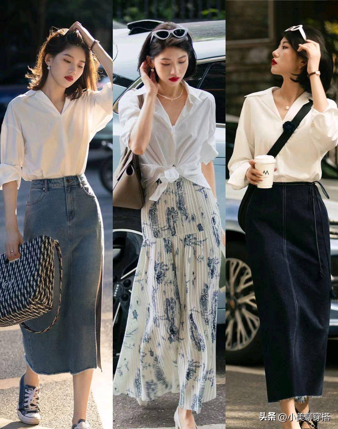 40 女生夏天尝试法式风穿搭,让优雅永不过时