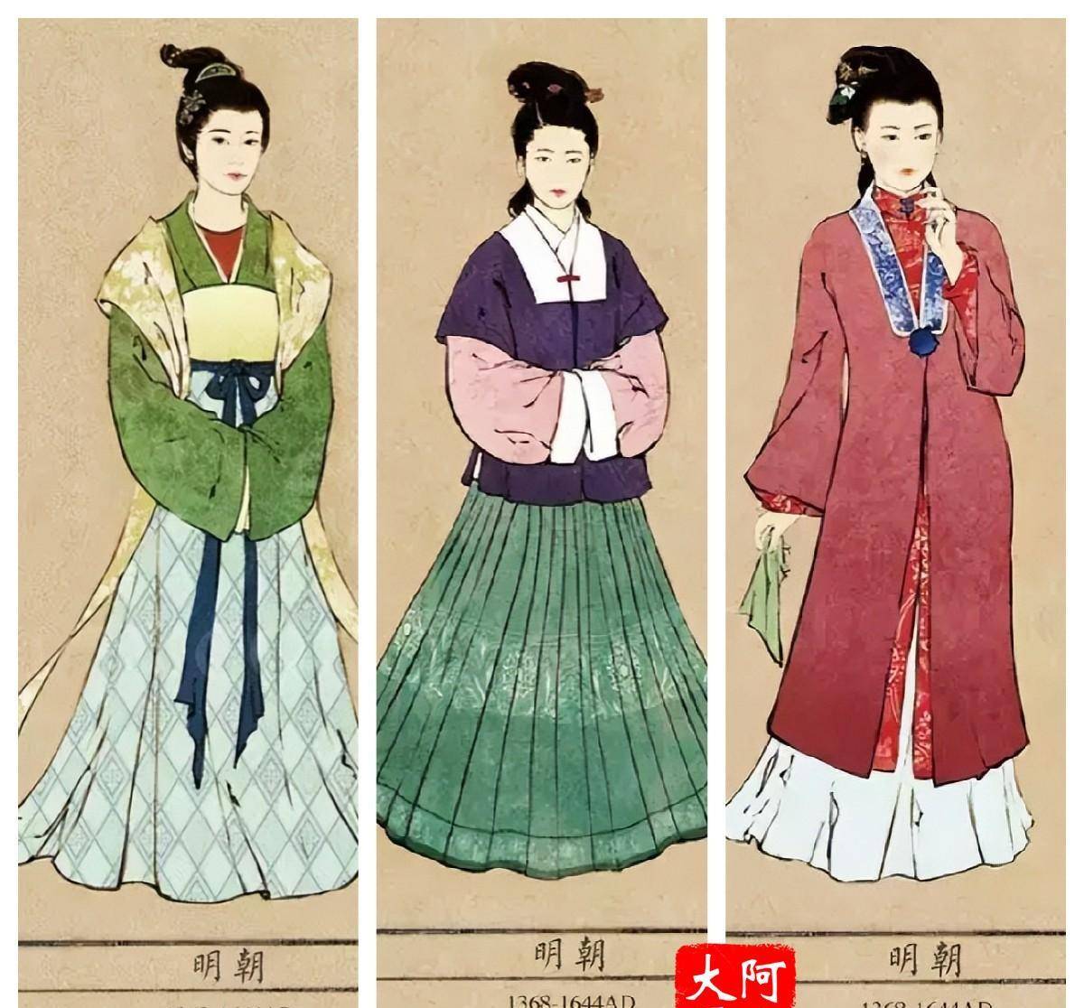 先秦到民国女子服饰变迁图,原来爆火的这些图是越南人绘制的?