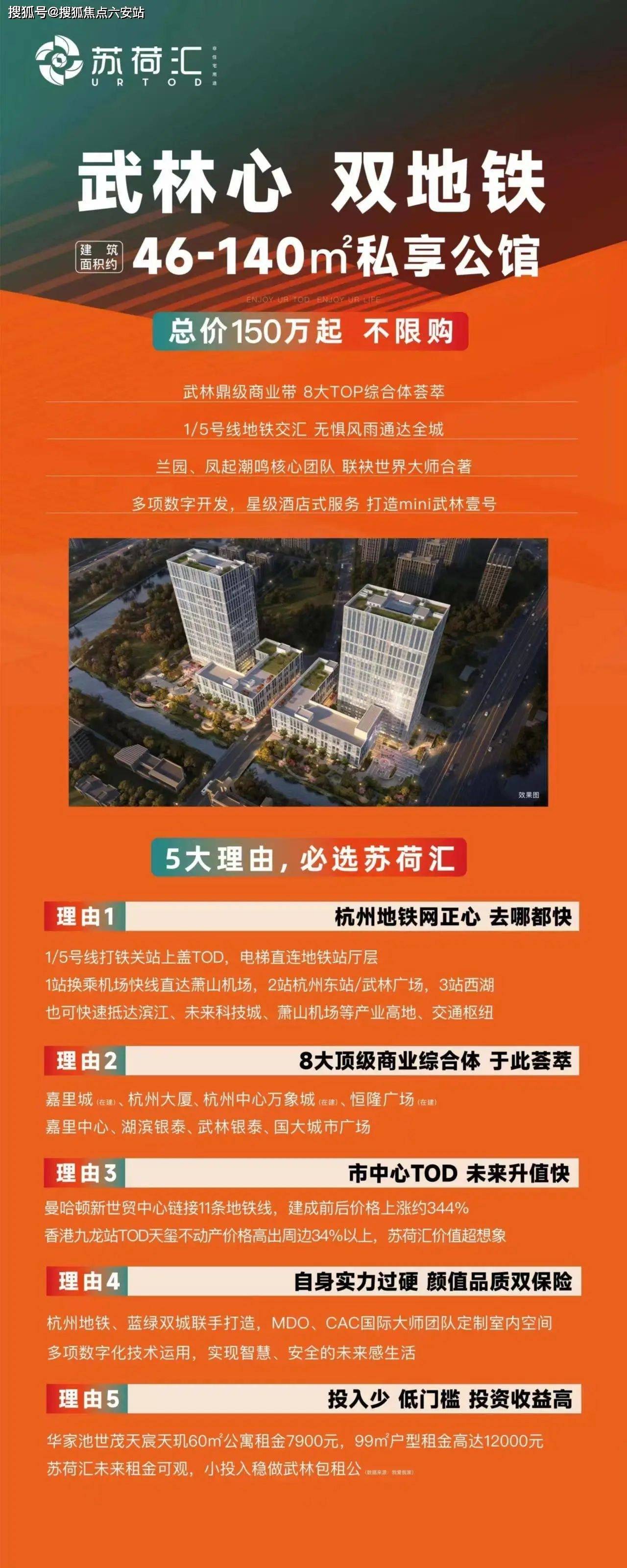 拱墅区苏荷汇欢迎您_杭州(苏荷汇公寓)楼盘详情丨售楼处电话/户型