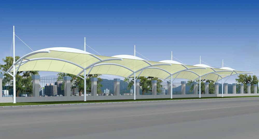 信和鼎膜结构:南宁膜结构停车棚多少钱一平方?