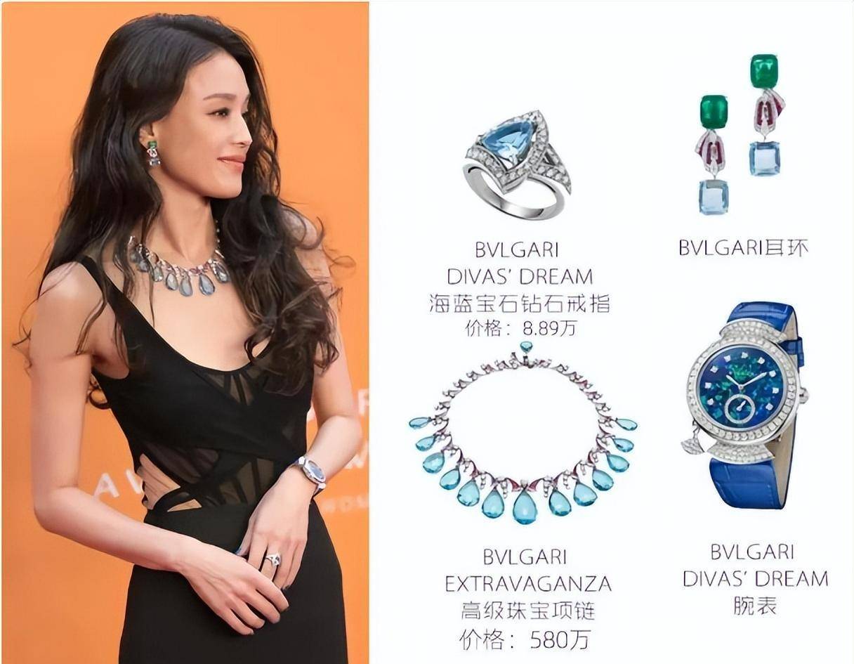 海蓝宝石钻石颈链高达580万.