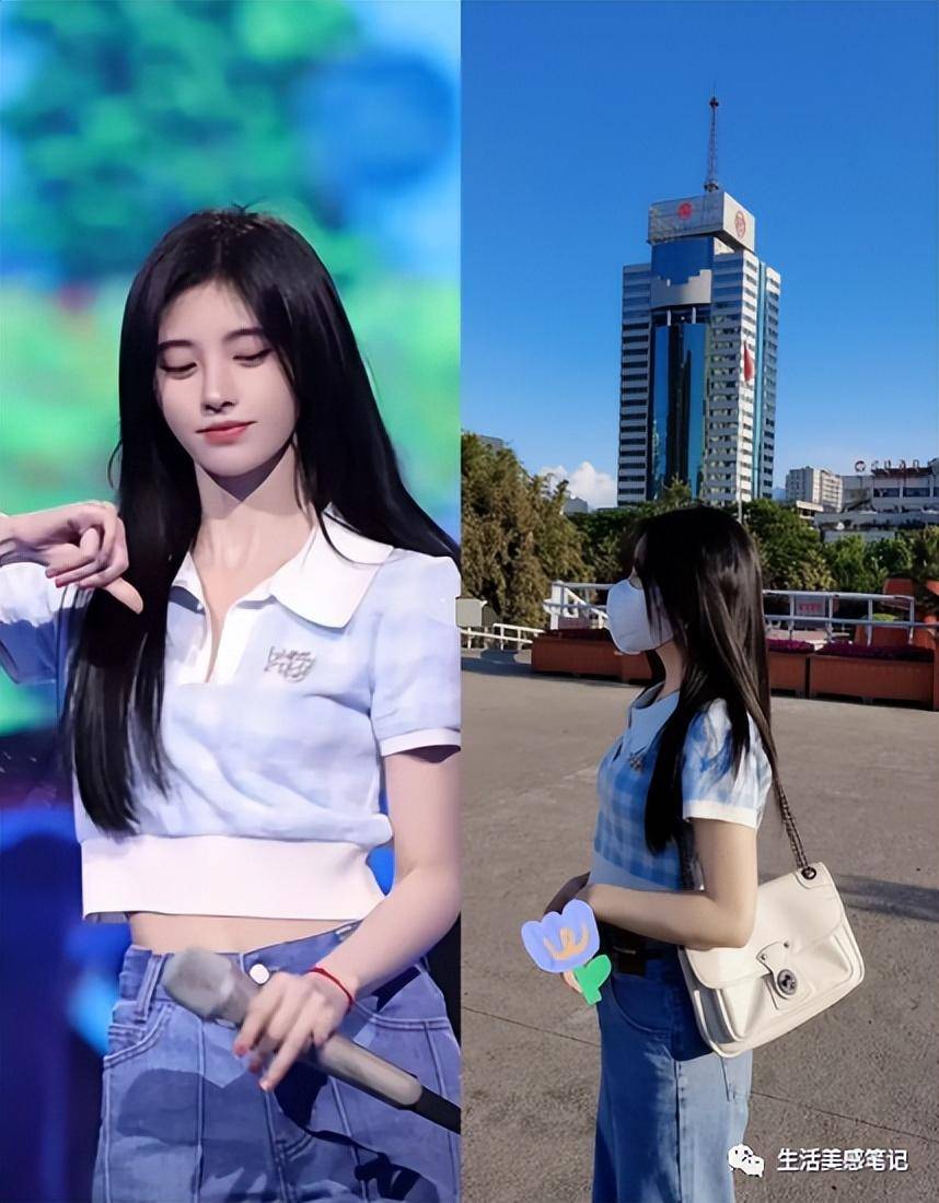 当鞠婧祎和沈月撞衫,谁尴尬你们来判断_时尚_气质_魅力