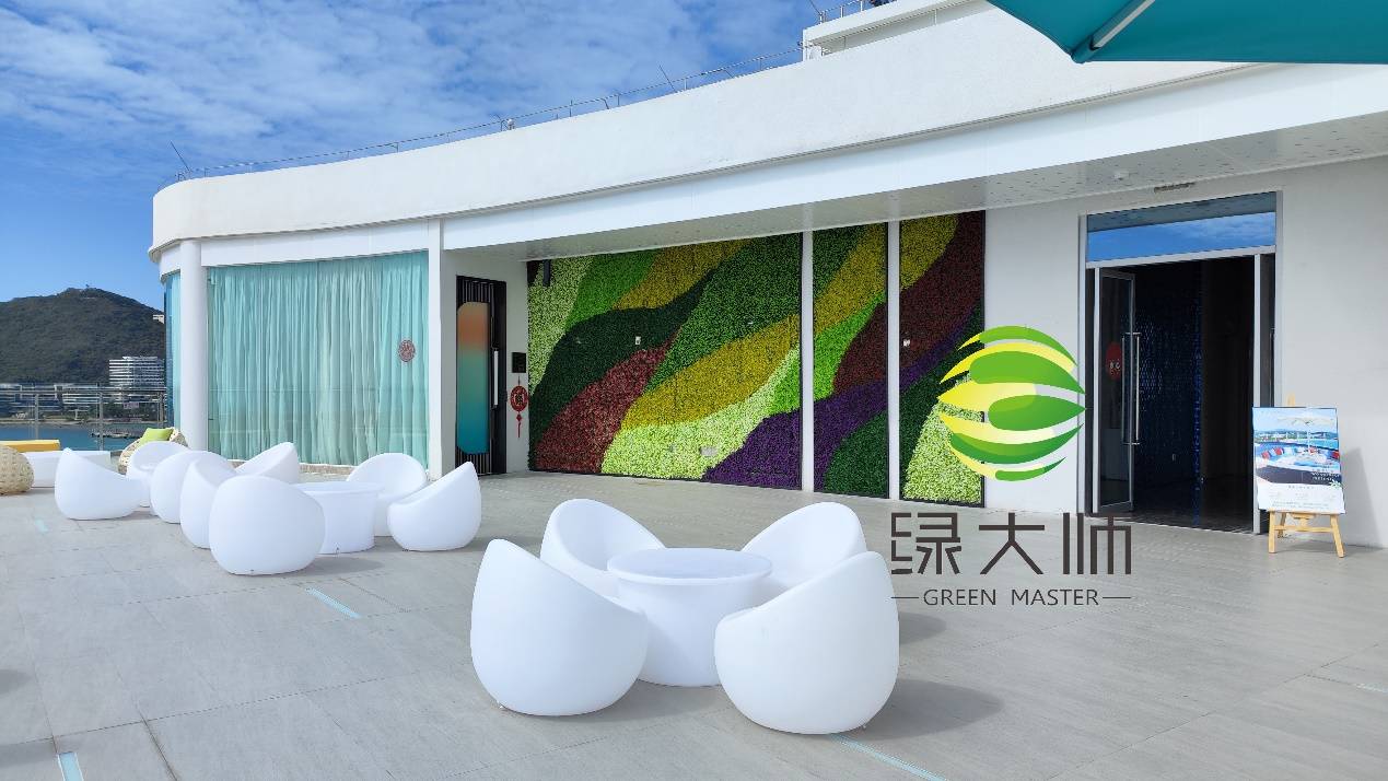 防晒仿真植物墙造景细节揭秘