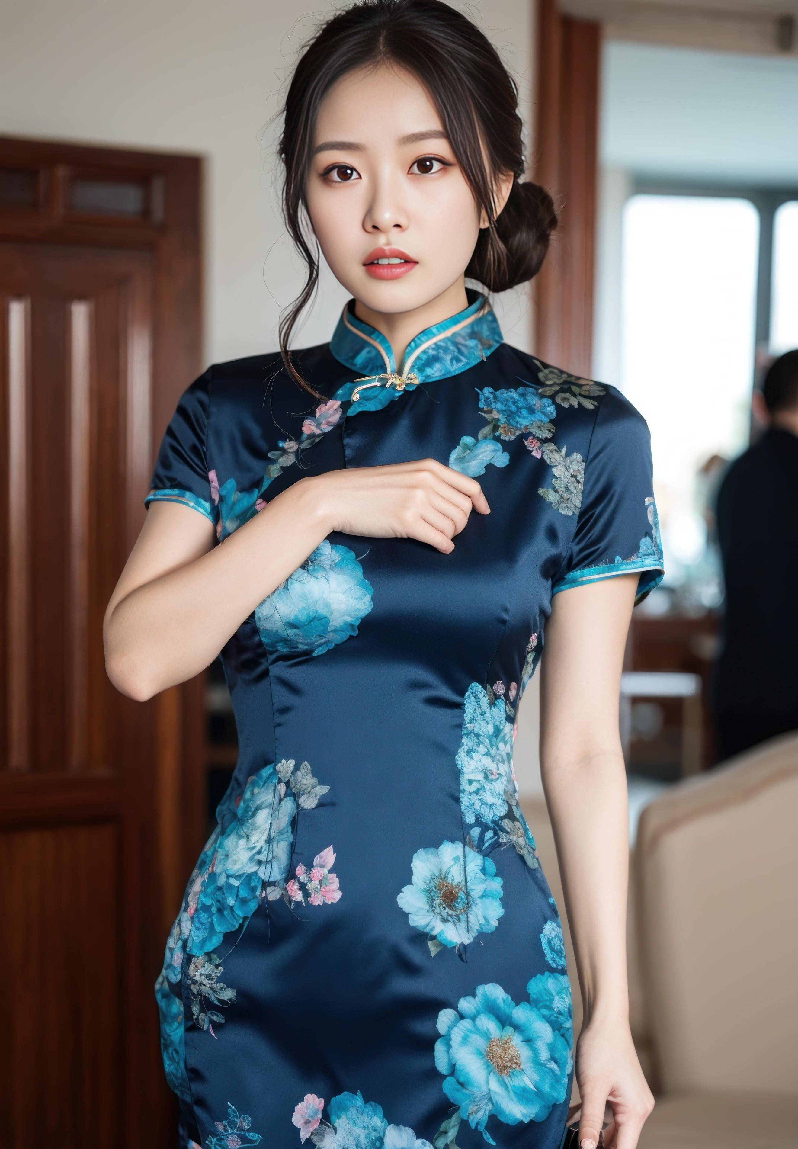 图集旗袍美女中国风美颜滤镜赏析:给你一种别样的精致之美