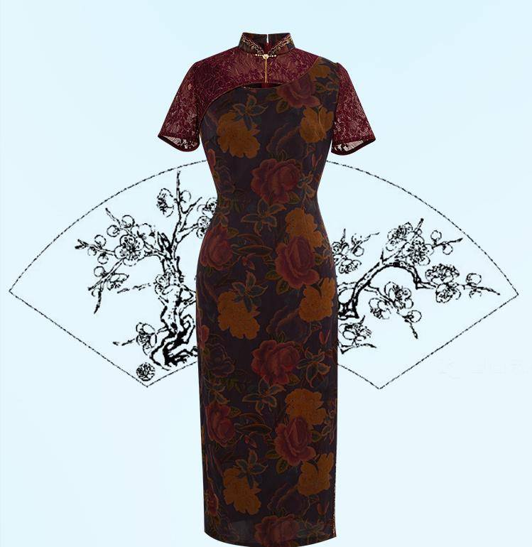 旗袍美人如画_设计_传承_镂空