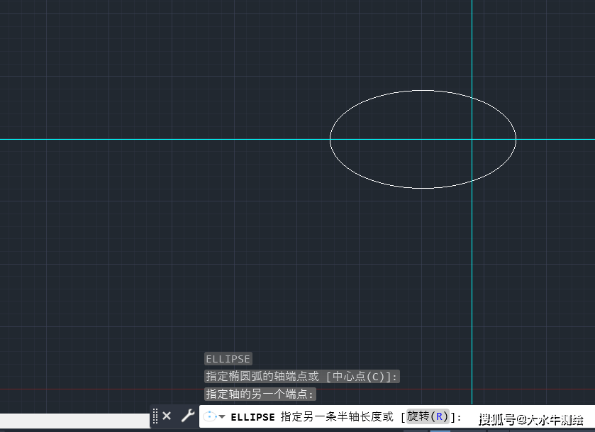 cad椭圆的画法步骤图图片