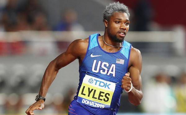 诺亚·莱尔斯2023年世锦赛100米夺冠